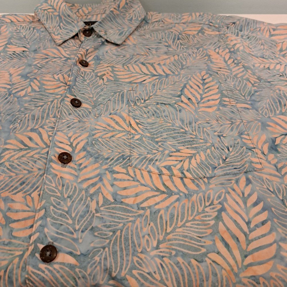Pete Huntington men's Bali medium short sleeve button down shirt - Picture 5 of 10